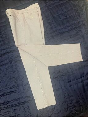 Talbots Lavender Seersucker Pants